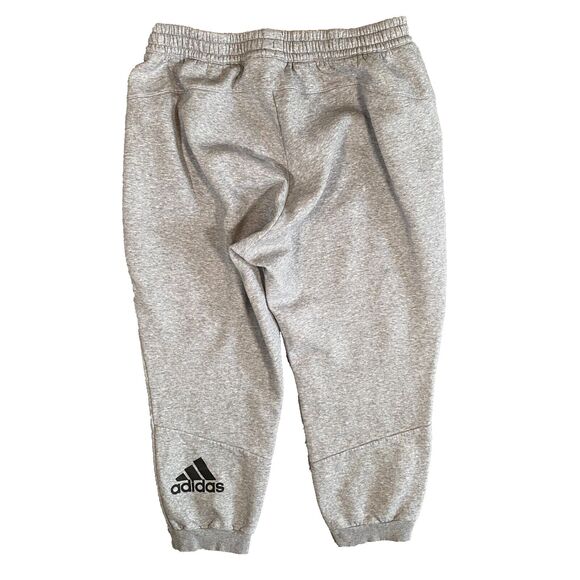 Adidas Gray Sweatpants Men's 2XL Cotton Baggy Joggers Elastic Drawstring Waist - Picture 1 of 9
